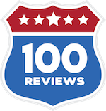 100 Revi
 ews logo