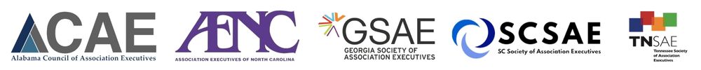 All state Associations participating in AE-MBA Alabama, North Carolina, Georgia, South Carolina and Tennessee logo