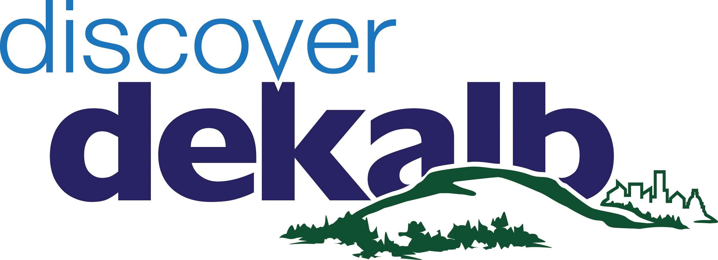 Dis
 cover DeKalb logo